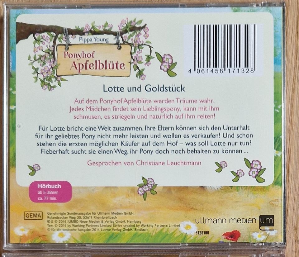 Ponyhof Apfelblüte CD/Hörbuch: 3 Lotte & Goldstück in Hamburg