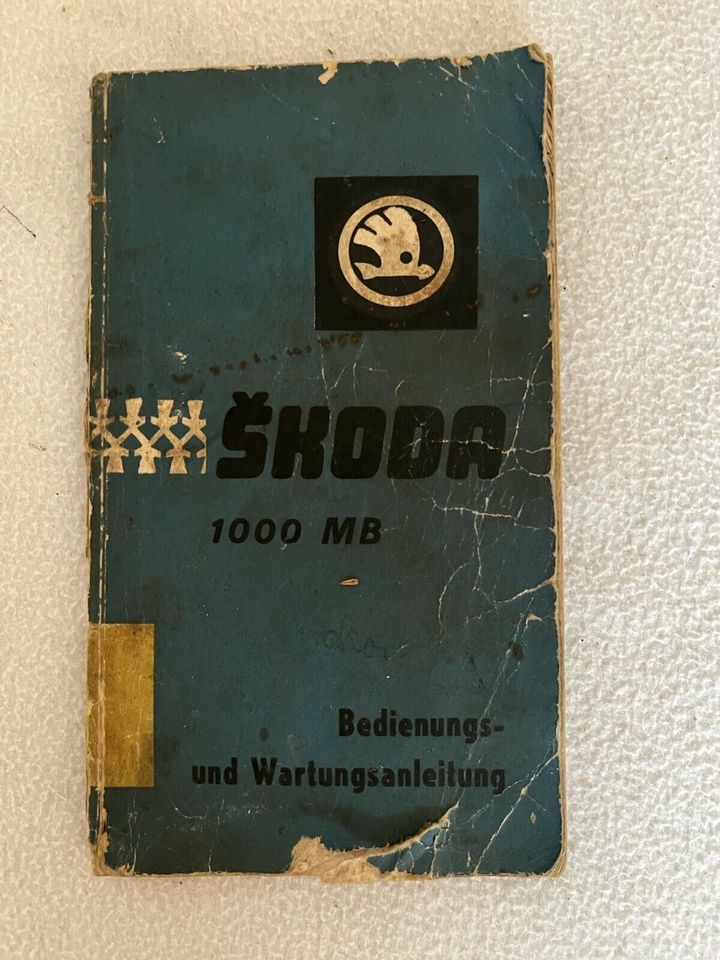 Bedienungs-und Wartungsanleitung SKODA 1000 MB in Hannover