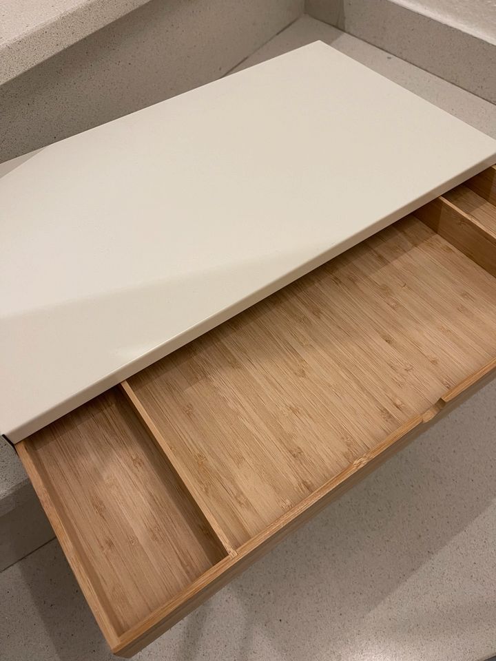 IKEA ELLOVEN Monitorerhöhung Büro Schreibtisch Schublade weiß in Recke