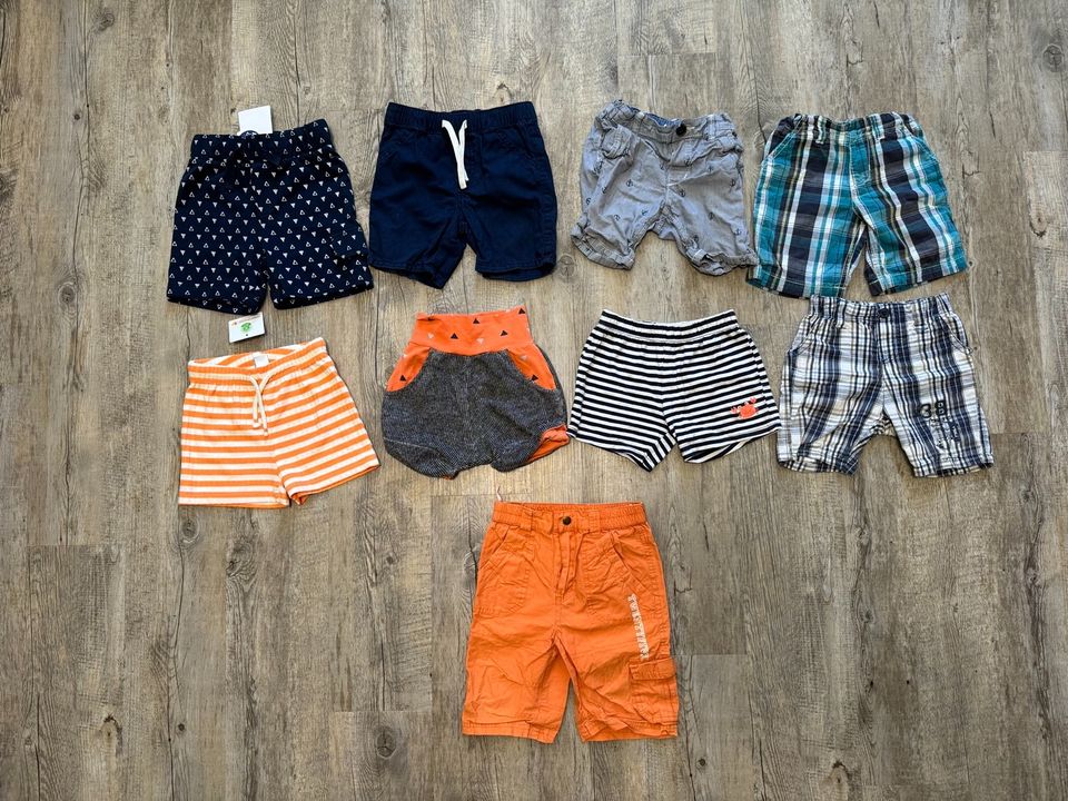 Bekleidungspaket Jungen Sommer Gr. 74/80 57 Teile Neu+Gebraucht in Dresden