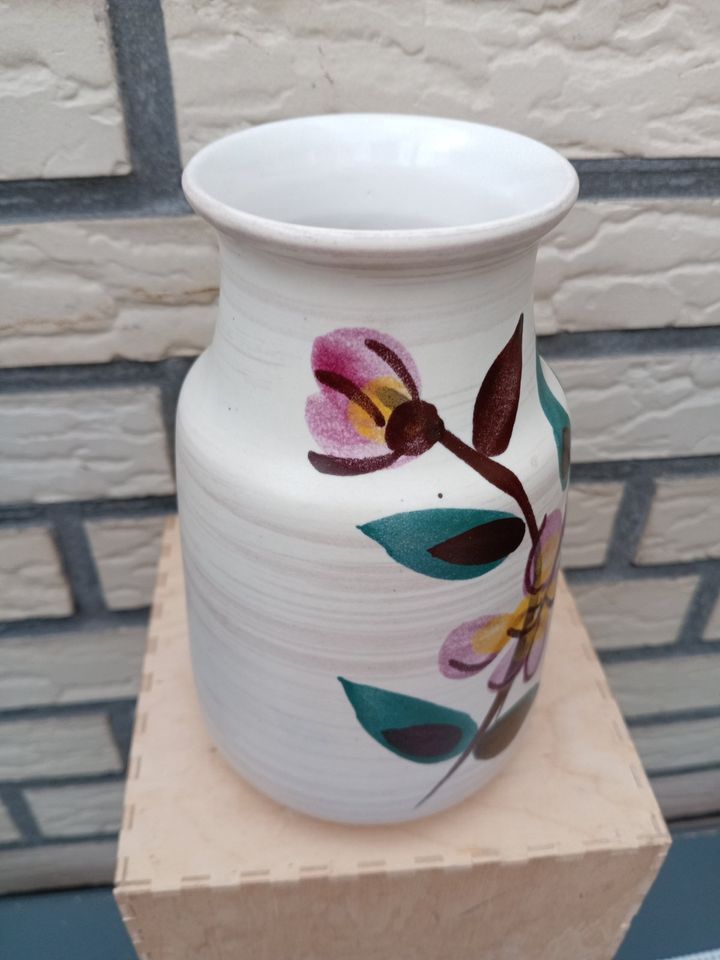 Vintage Bay Keramik Vase W-Germany 519-17 mit blumenmotiv 60er in Gronau (Westfalen)