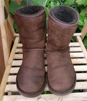 UGG damen Lammfell Stiefel gr.41 braun, Wildleder West - Unterliederbach Vorschau