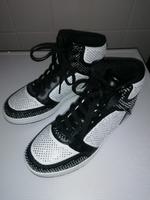 High Top Glitzer Sneaker schwarz-weiß Gr. 37 Saarland - Merchweiler Vorschau