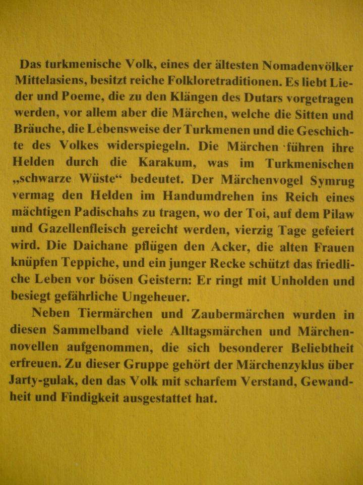 Turkmenische Volksmärchen -unbenutzt! in Mauschbach