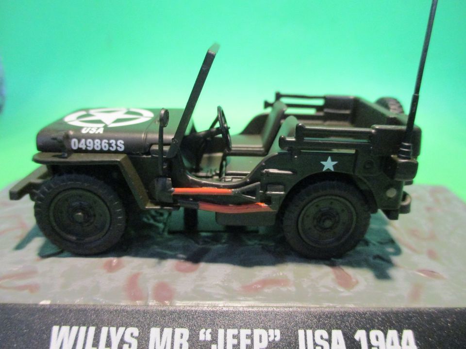 WILLYS MB "JEEP" Modellauto (USA 1944), D´Agostini 1:43 in Hermeskeil