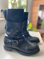 Damen Stiefel, echtes Leder, schwarz, Gr. 38 Bayern - Marktoberdorf Vorschau