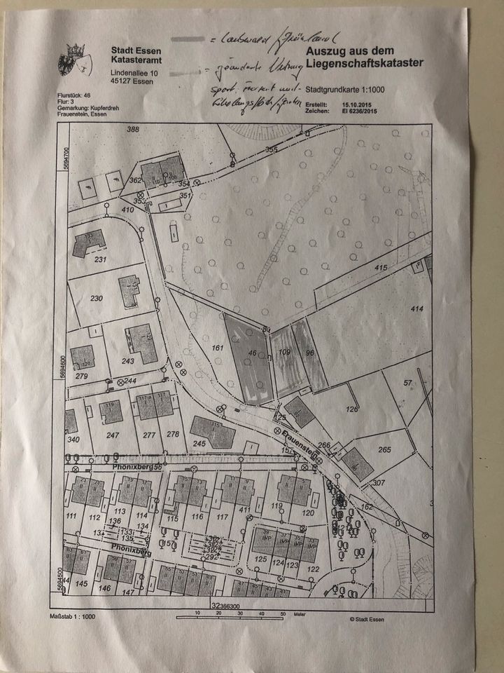 1426 qm  3 Grundstücke in Essen Kupferdreh am Baldeneysee in Essen