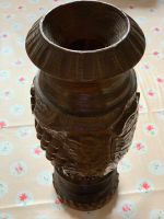 Große Holzvase aus Massivholz - Vintage - Vase - Antike Nordrhein-Westfalen - Gladbeck Vorschau