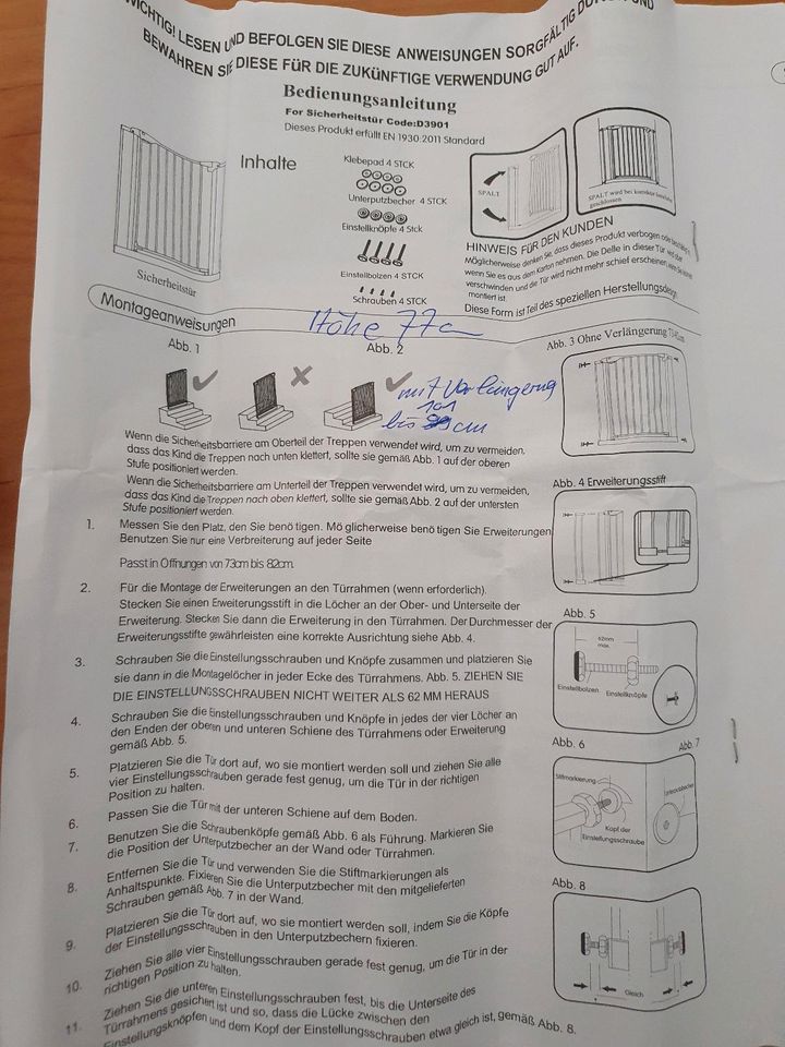 BOMI Treppenschutzgitter zum Klemmen in Bad Neustadt a.d. Saale