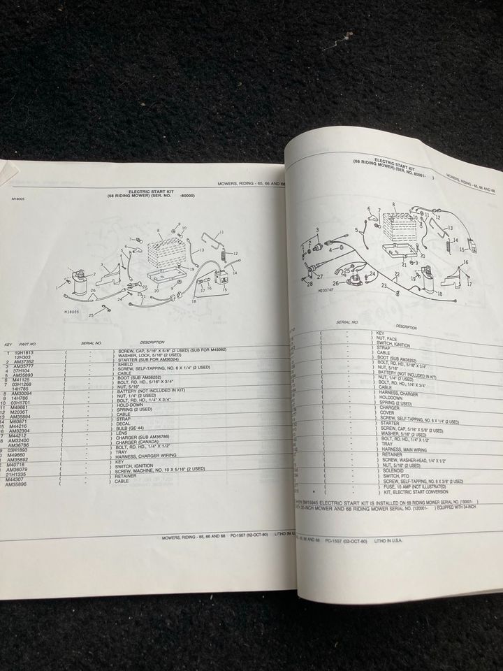 John Deere 66 | Original Katalog | Teileliste in Hamburg