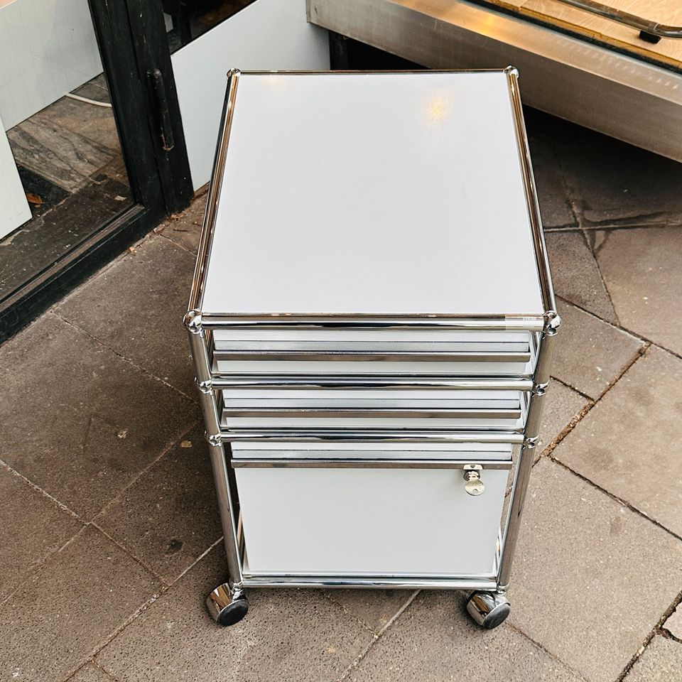 Nr. 01 | SOFORT ABHOLBEREIT! | Schöner USM Haller Rollcontainer | Inkl. 19% Mehrwertsteuer | Büro Container | Homeoffice | Designklassiker in Düsseldorf