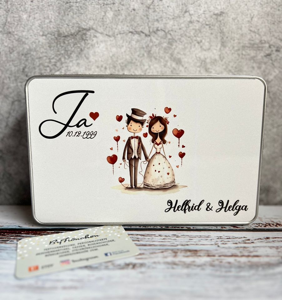 Geschenkdose Hochzeit, personalisiert ByFiönchen in Marl