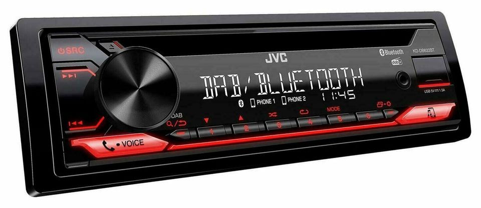 JVC KD-DB622BT 1 DIN Autoradio CD DAB Bluetooth inkl. Antenne NEU in Voerde (Niederrhein)