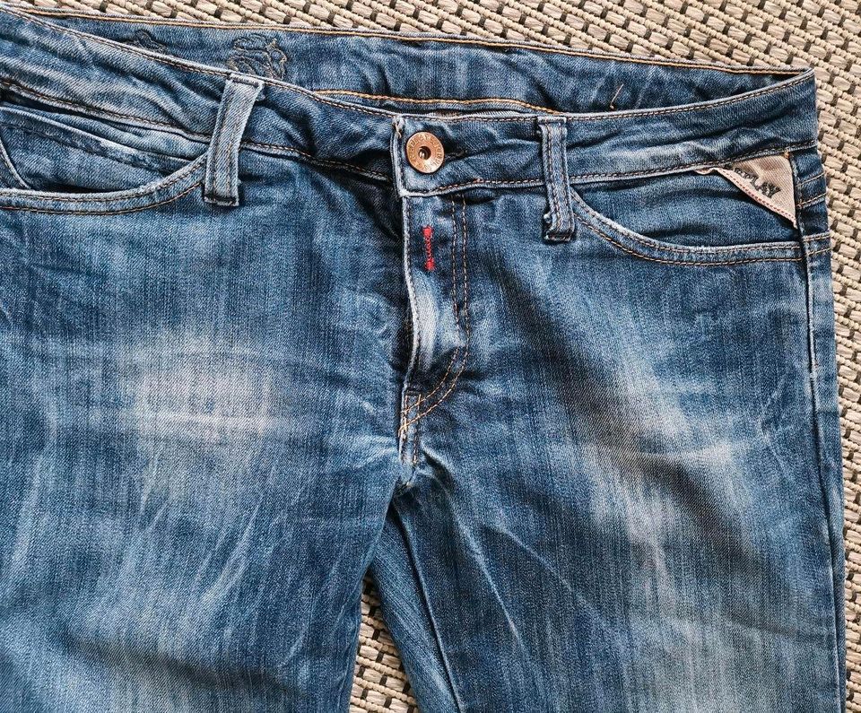 Replay Damen Zip Jeans, Gr. 38 in Bad Wurzach