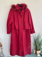 Vintage Trenchcoat / langer Mantel Gr. 44 XXL rot Kapuze Pelz Köln - Rodenkirchen Vorschau