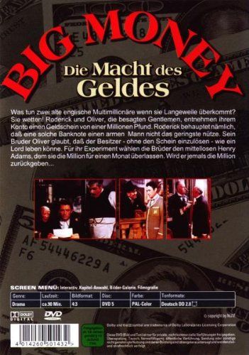 Big Money - Die Macht des Geldes - DVD - Gregory Peck in Werther (Westfalen)