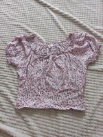 T Shirt Crop Top 42 44 C&A rosa Blümchen wie Hollister Brandenburg - Oranienburg Vorschau