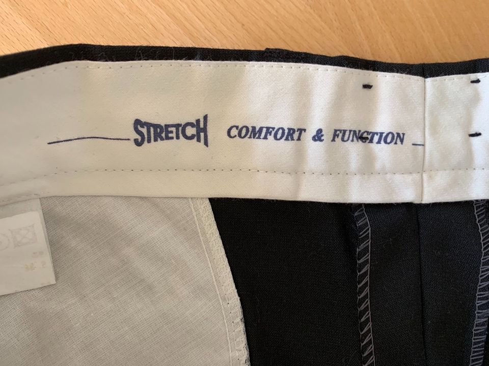 Liotti Anzug Business Hose Stoffhose Gr. 26 schwarz 52 Stretch in Großenlüder