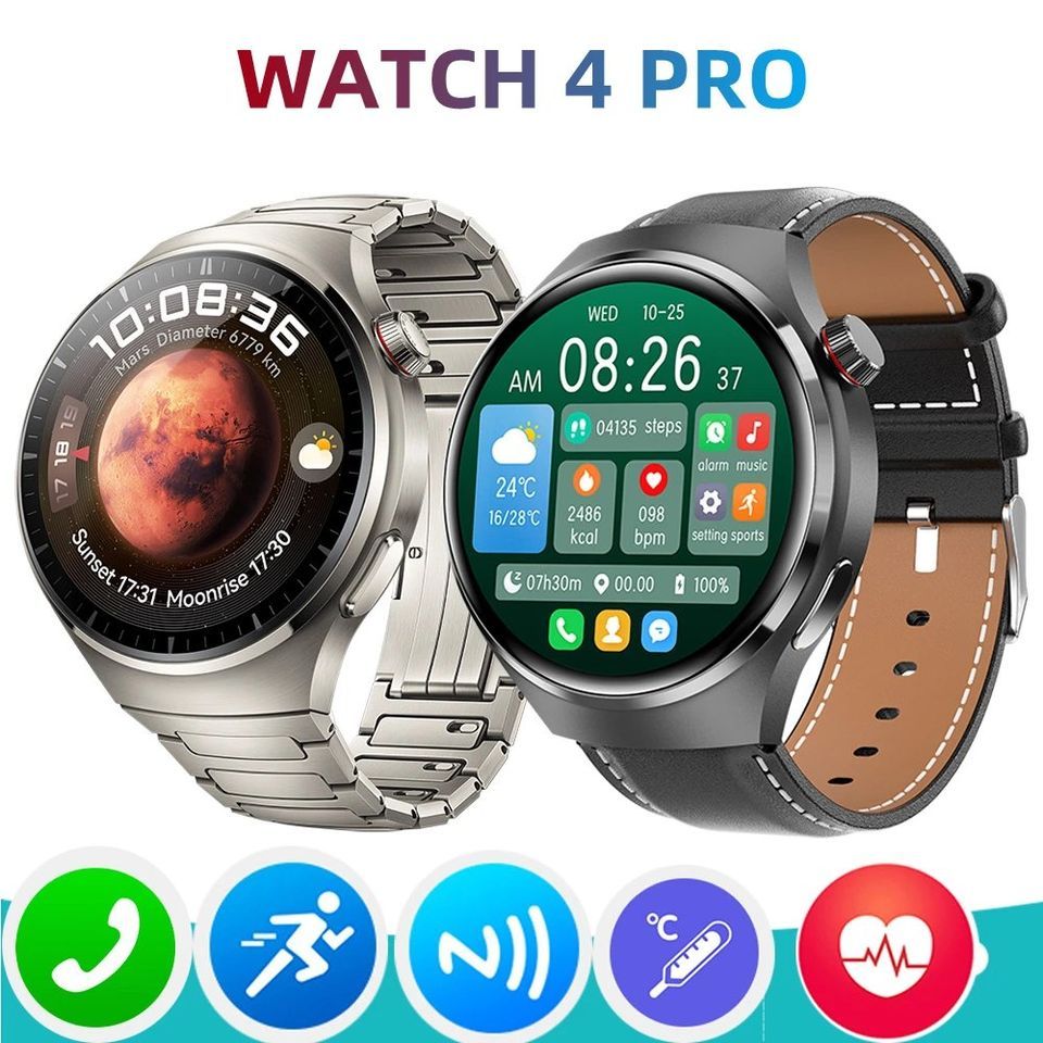 NEW !!!! Smartwatch GT 4 Pro Thermometer, NFC Funktion 1,53" in Berlin