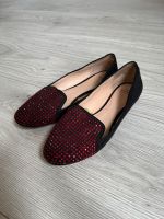 Loafer schwarz, roter Strass Zara Größe 37 Köln - Mülheim Vorschau