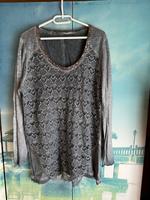 Langärmliges Shirt, tredy long Shirt, grau, 44/46 Hessen - Bad Endbach Vorschau