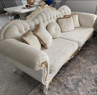 Sofa Garnitur Couch Set 2 x 3er Sitz & 2 x Einzelsofa beige Gold Hessen - Bensheim Vorschau