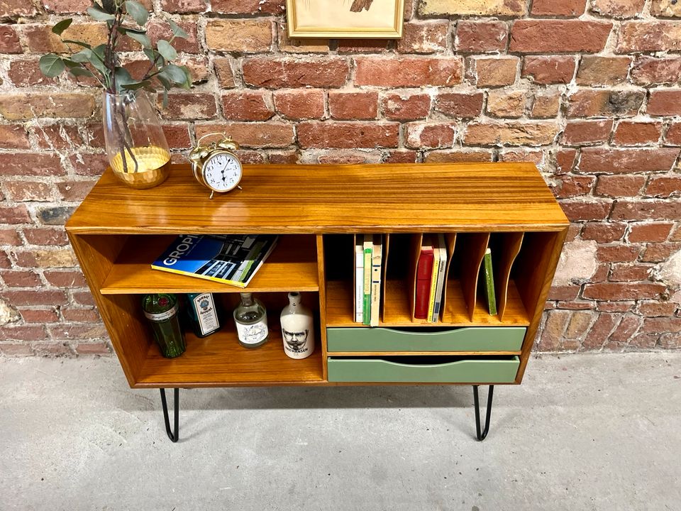 Teak Sideboard Regal Kommode Bücherschrank Vintage Mid Century in Berlin