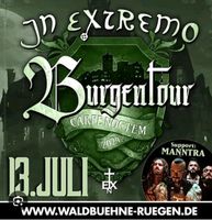 Verkaufe 4 Tickets...IN EXTREMO Waldbühne Rügen Mecklenburg-Vorpommern - Ueckermuende Vorschau