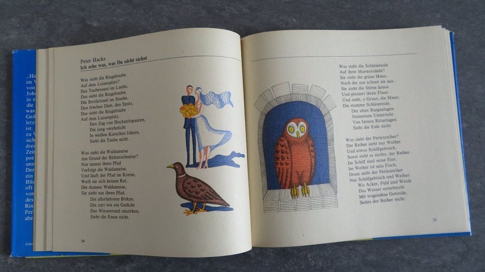 Kinderbuch Was sieht die Ringeltaube Gedichte für Kinder DDR in Dresden
