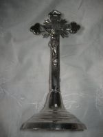 uraltes Standkreuz Altarkreuz aus Metall, Höhe 22 cm, Breite 9 cm Rheinland-Pfalz - Birkenheide Vorschau