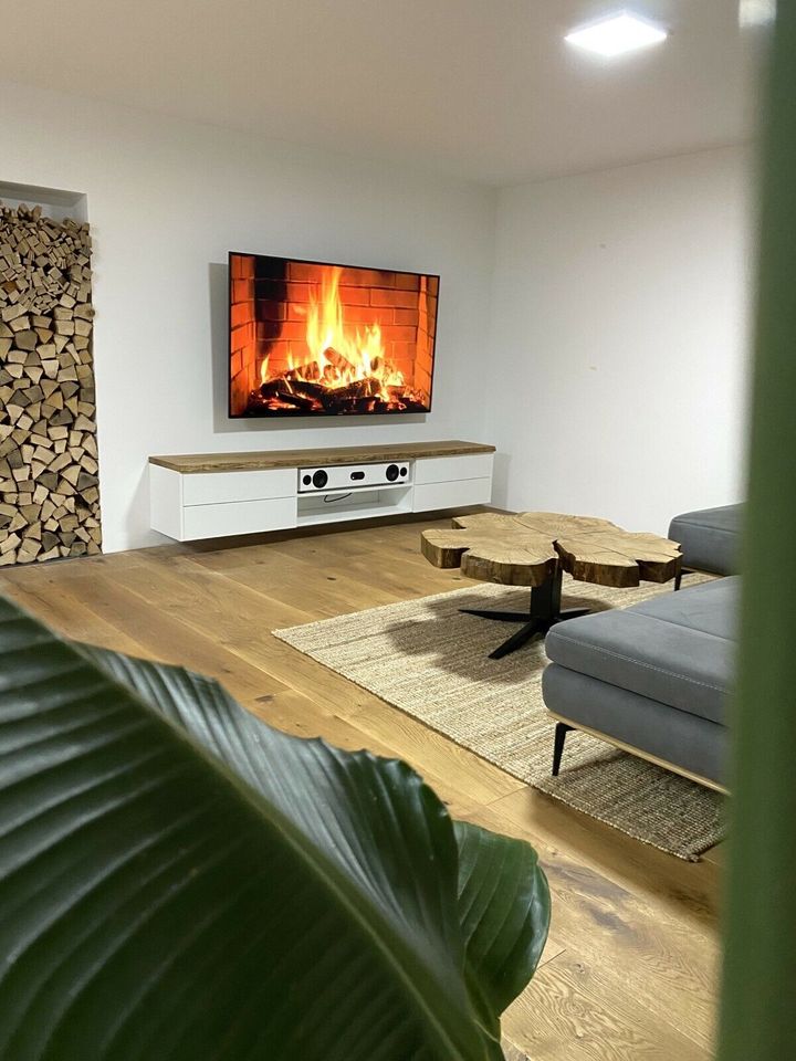 Tv Board HiFi Fernsehtisch Kommode Holz Eiche Massivholz in Bielefeld