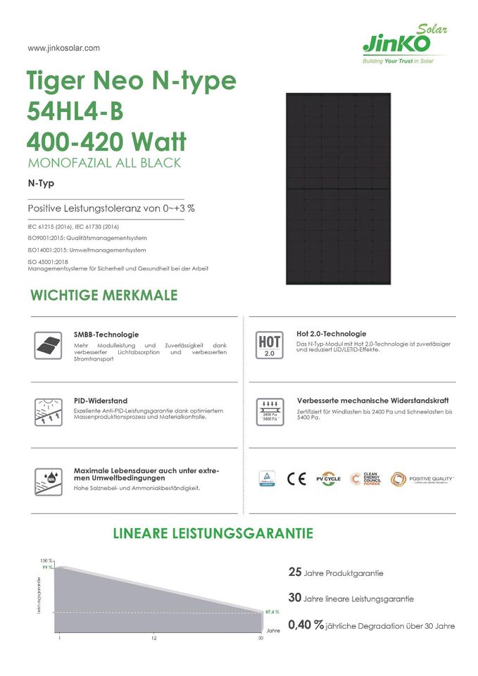 840 Watt Balkonanlage Growatt MIC 600 Wechselrichter Jinko black in Halle (Westfalen)