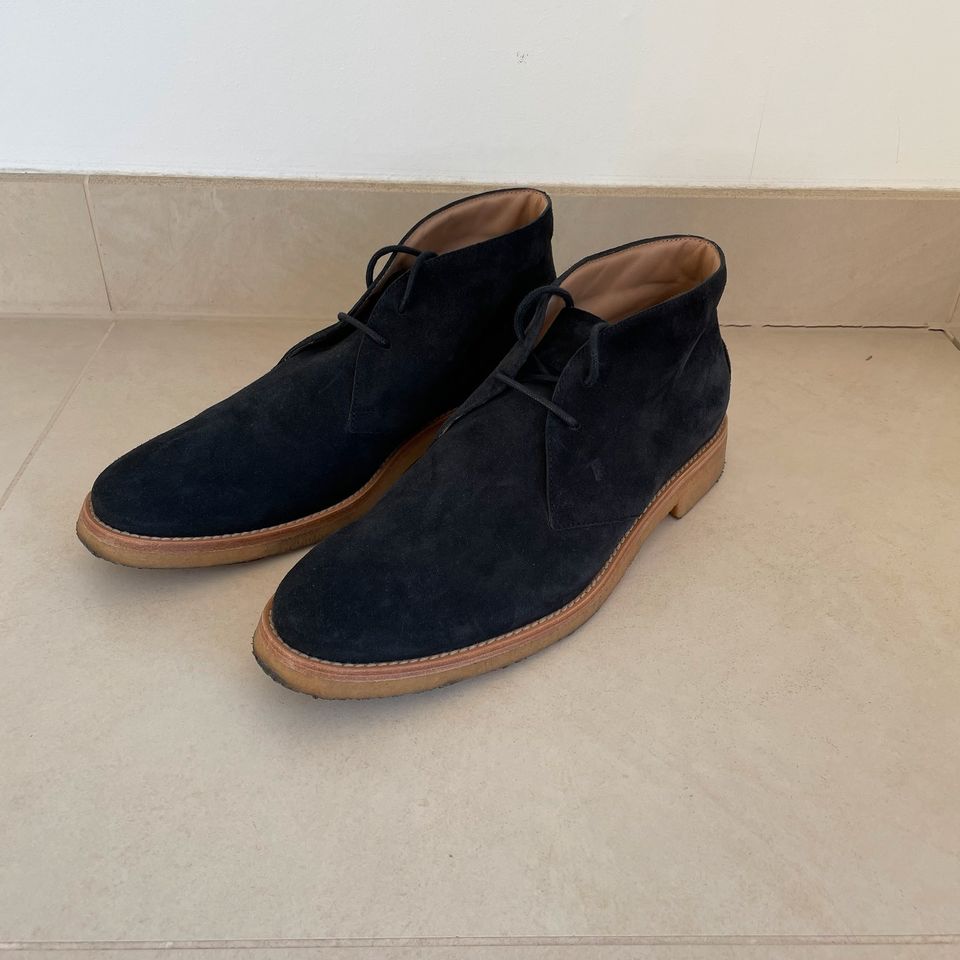 Tod‘s Herren Desert Boots blau Gr.9 43/43,5 in Stuttgart