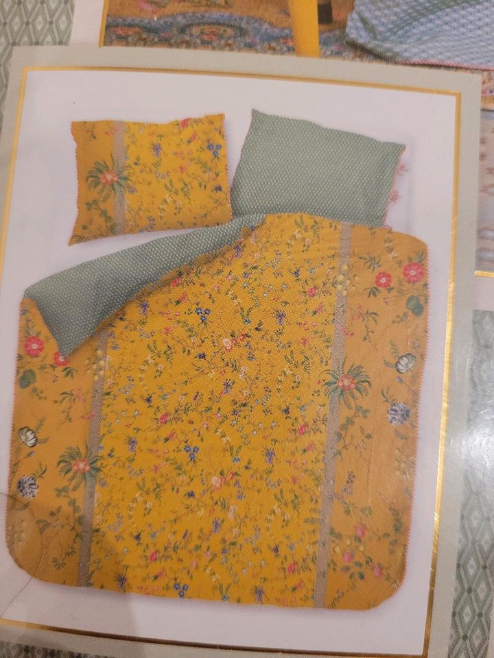 NEU Pip Studio Bettwäsche 155x220 Petites Fleurs gelb yellow in Wetschen