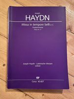 Noten Haydn Missa in tempore belli in C Baden-Württemberg - Rastatt Vorschau