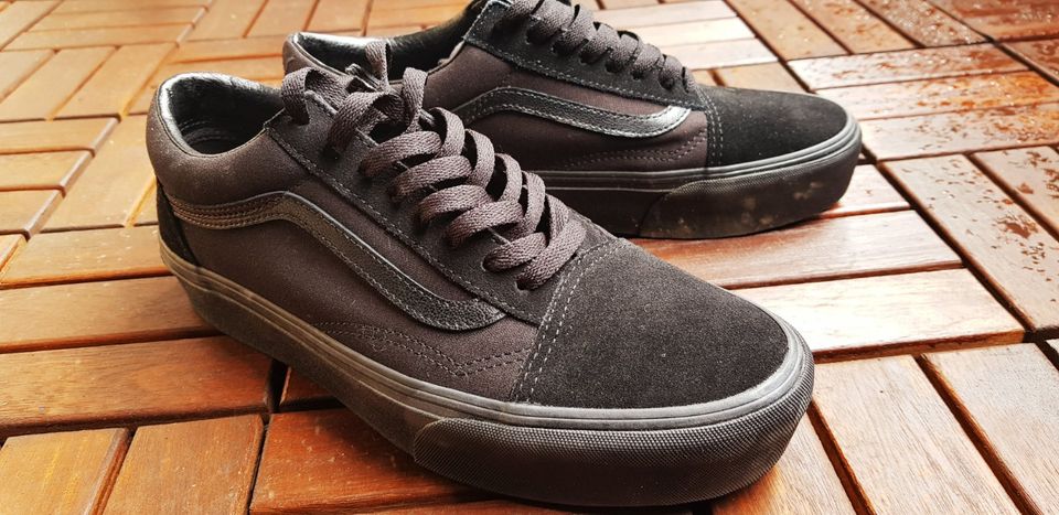 Schwarze Vans Old Skool Platform - Sneaker low 42 in Dorsten