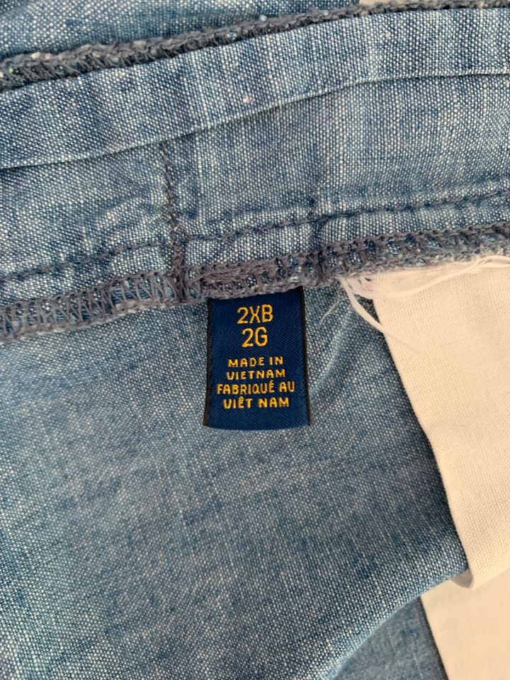 Ralph Lauren leichter Jeans Stoff Hose kurz | blau| Größe 2 XB in Filderstadt