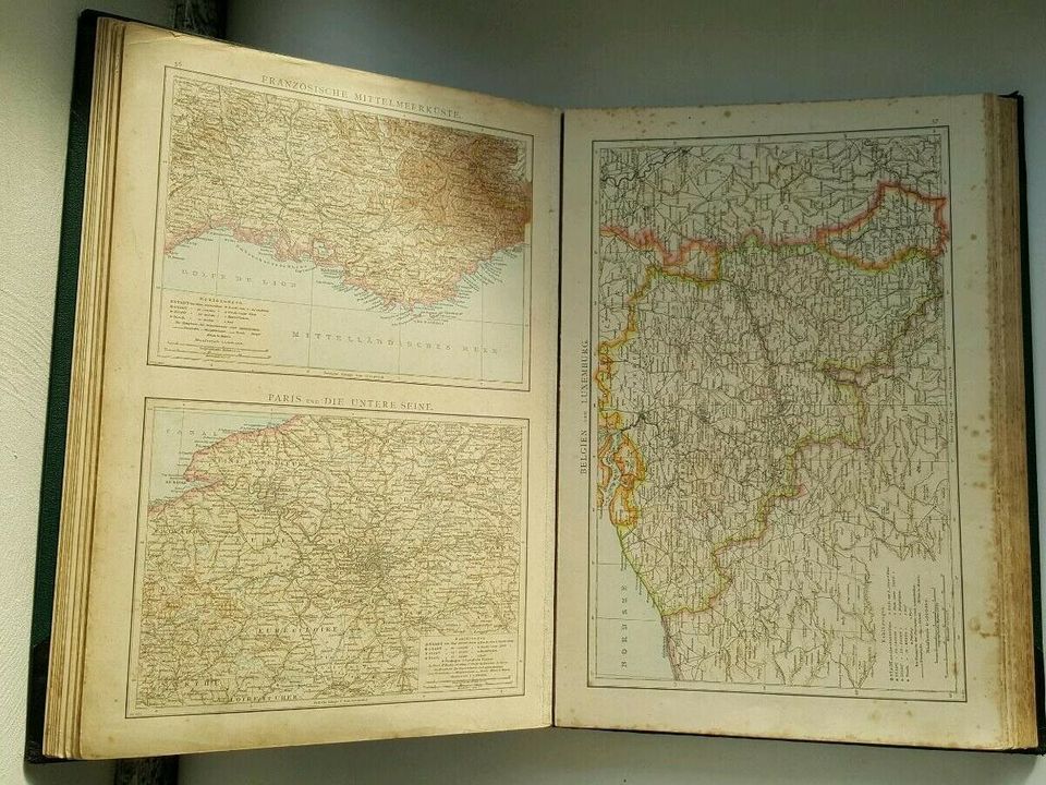 Andrees Handatlas 1881 - 1.Auflage antikes Buch in Neuhausen