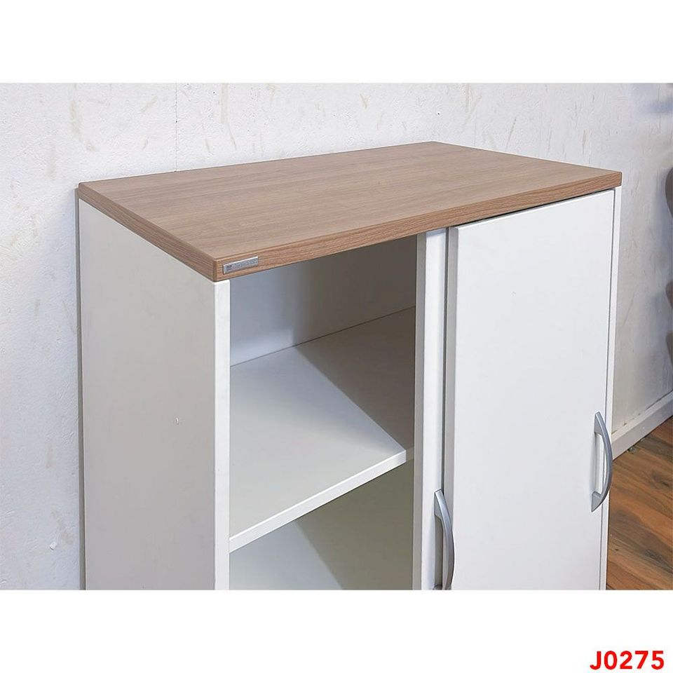 Büromöbel Set PALMBERG Schreibtisch Highboard 3 OH 80 cm weiß in Berlin