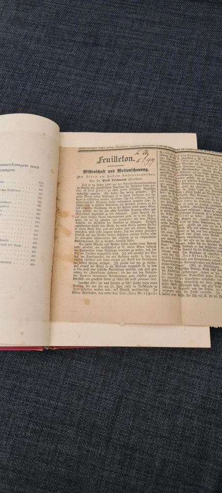 Antik Buch 1905 "Die Welträthsel" von Ernst Haeckel in Delbrück