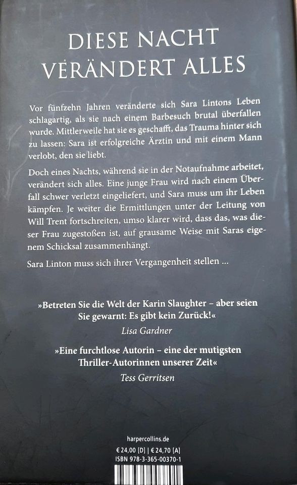 Die letzte Nacht Karen Slaughter  inkl. Versand in Sprockhövel