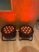 Verkaufe 12x DJ Led Strahler U'King uplight mit 3 Tragetaschen Hessen - Butzbach Vorschau