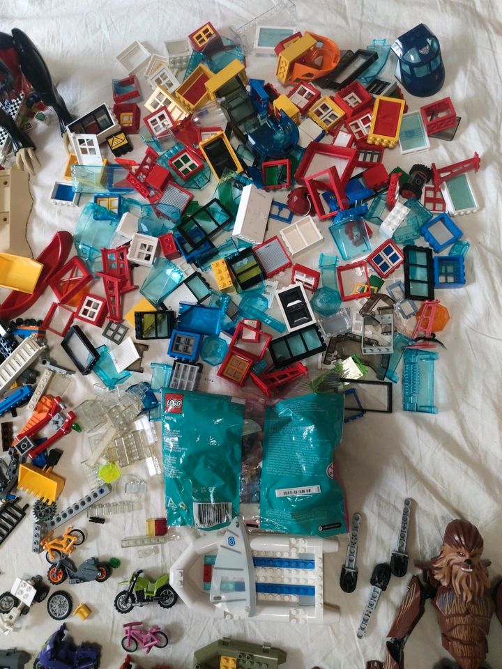 Lego Konvolut bunte Mischung Figuren Fenster Türen Ritter in Berlin