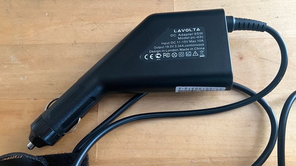 Lavolta Laptop Car Adapter 12V10A Auto 65 W in Berlin