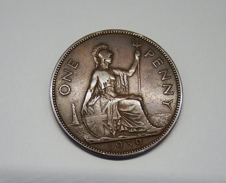 1 Penny 1939 König Georg der VI in Dresden