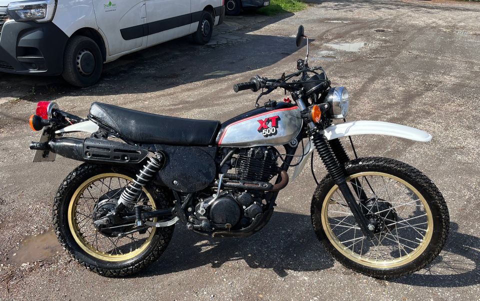 Yamaha XT 500, Klassiker mit Alutank, Original Patina in Dresden