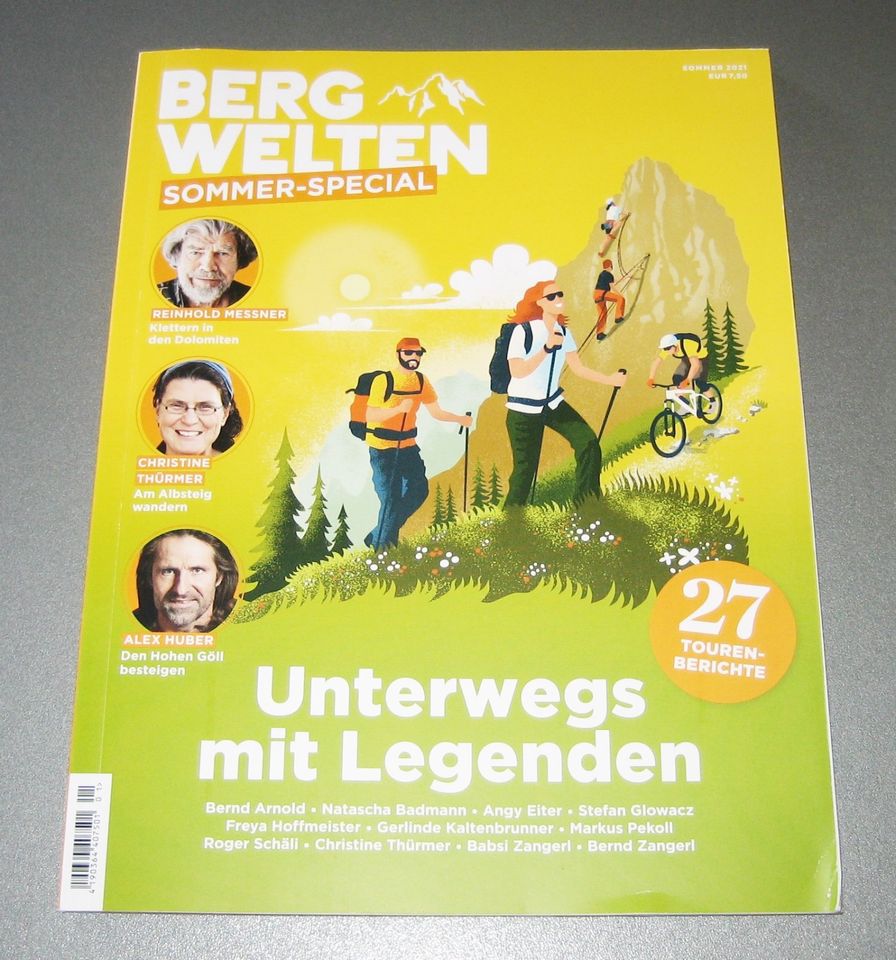 Zeitschrift „Bergwelten“ Sommer-Special Sommer 2021 in Bad Schönborn