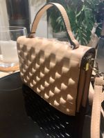 Handtasche PU Leder Taupe beige Creme geometrisch edel Tasche Hessen - Langenselbold Vorschau