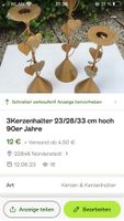 Vintage Kerzenhalter 3 Stück 23/28/33cm hoch Schleswig-Holstein - Norderstedt Vorschau