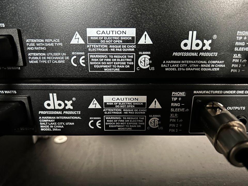 DBX 266XS Stereo-Kompressor+ DBX 231S 31 Band Stereo Equalizer in Cottbus